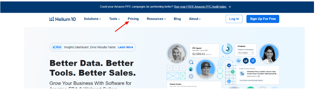 Helium 10 Coupon Code - Click On Pricing Section Helium 10 Coupon Code - Click On Pricing Section