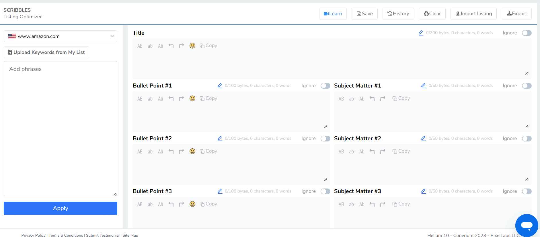 Listing Optimizer Listing Optimizer