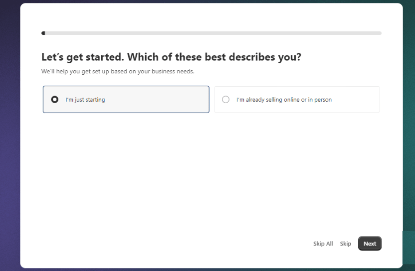 The setup will ask you a few questions The setup will ask you a few questions