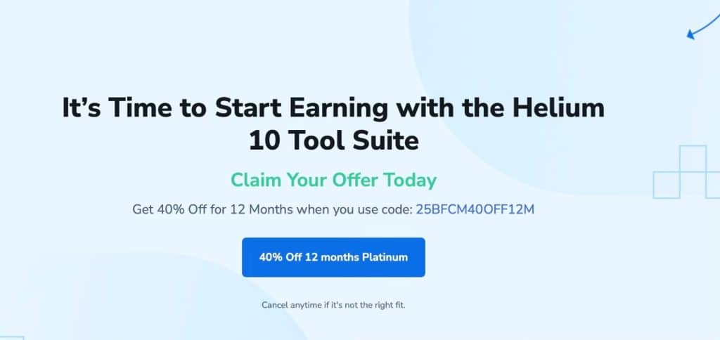 Helium 10 Pre-Black Friday 2025 Offer