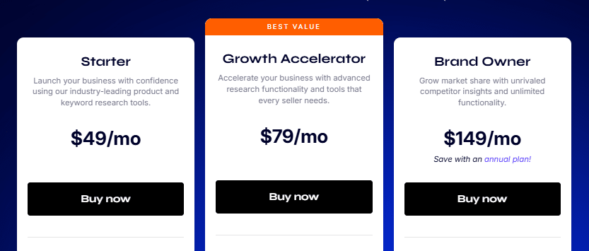 Jungle Scout Pricing