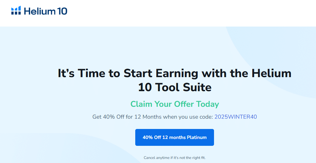 Helium 10 Discount Offer Helium 10 Discount Offer